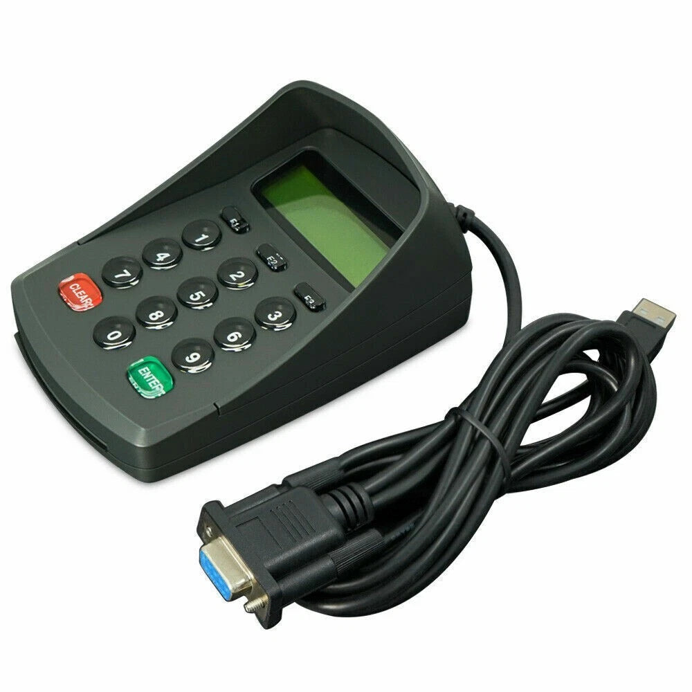 Programmable 15 keys Numeric Keyboard 2*16 LCD Display RS232 Serial ASCII output